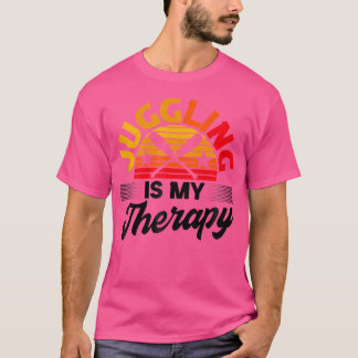 Jonglering Är Min Terapi Retro Jonglör Jonglerings T Shirt
