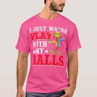 Jongleringskostym Roligt Cirkuspryl Jongleringsbol T Shirt