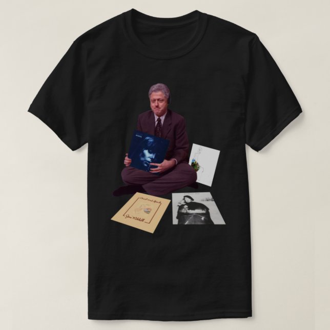 Joni Mitchell Joni Mitchell Swag Album Collection T Shirt (Design framsida)