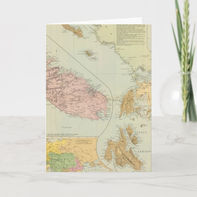 Joniska öarna, Malta Helgkort (Framsida)