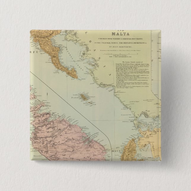 Joniska öarna, Malta Knapp (Framsida)