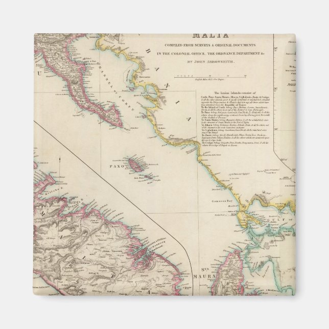 Joniska öarna och Malta Magnet (Framsidan)