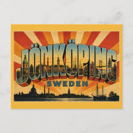 Jönköping Sverige sjön Vättern Vykort