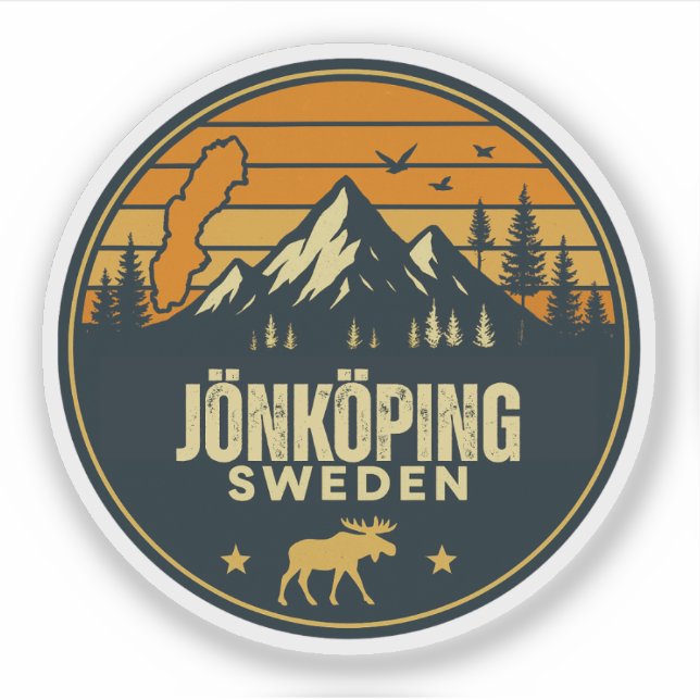 Jönköping, Sverige Sverige Klistermärken (Framsida)