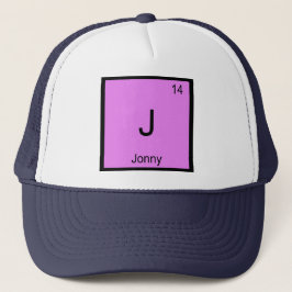 Jonny Namn kemi Inslag Periodic Bord Keps