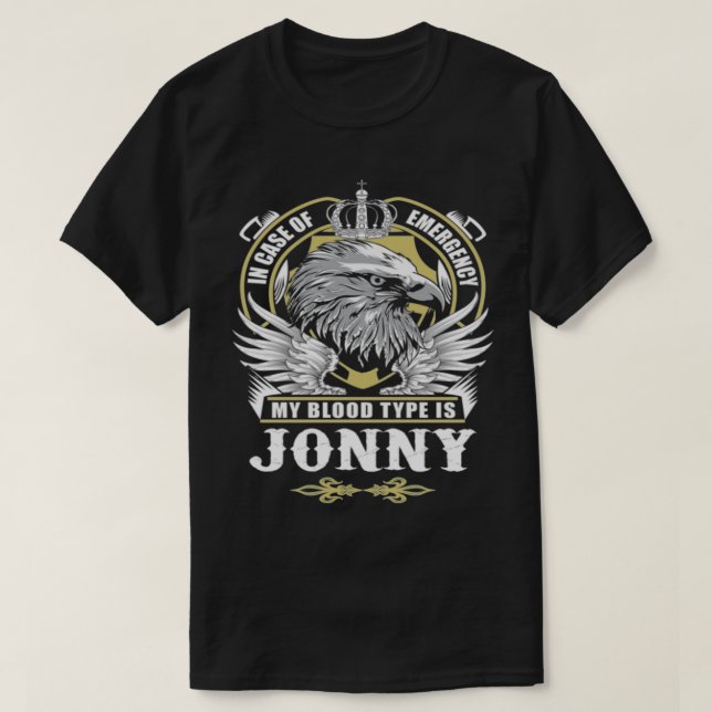 Jonny Namn T Shirt (Design framsida)