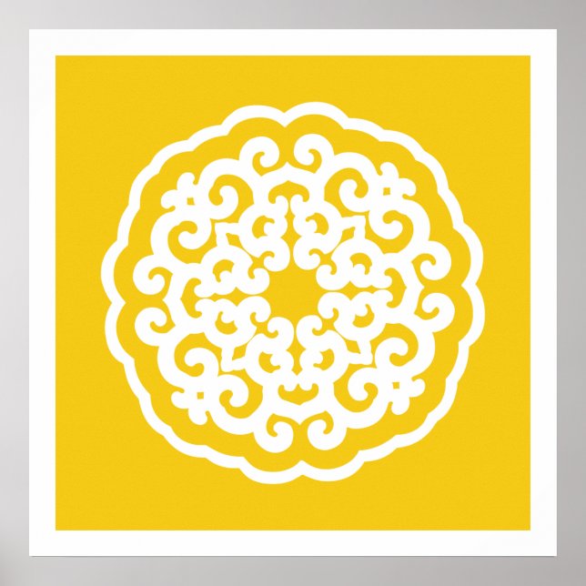 Jonquil Asian Moods Mandalla Poster (Framsidan)