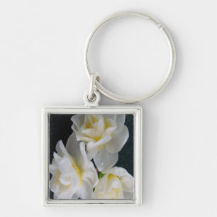 Jonquil blomma - Ecclesiastes 3:1 Fyrkantig Silverfärgad Nyckelring