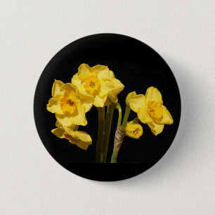 Jonquil blommaemblem knapp