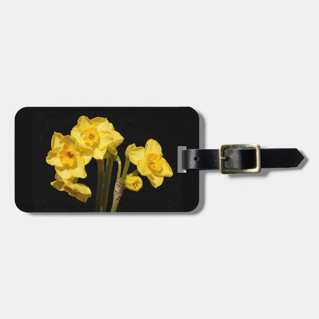Jonquil Flowers Luggage Tag Bagagebricka (Horisontell Framsida)