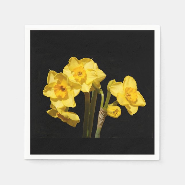 Jonquil Flowers Pappra Napkins Pappersservett (Framsidan)