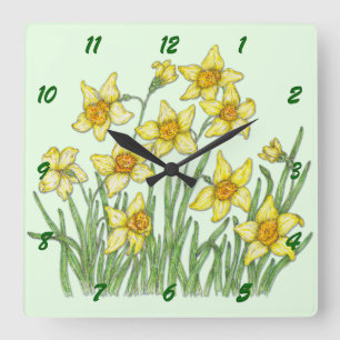 Jonquil Fyrkantig Klocka