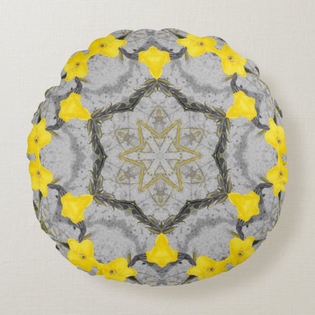 Jonquil Harmony Wheel  Rund Kudde (Framsidan)