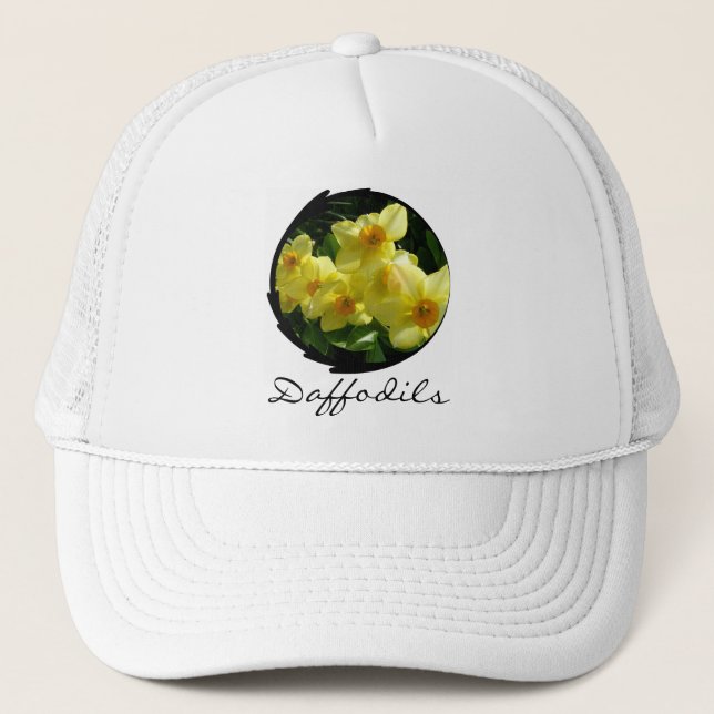 Jonquils/påskliljar/pingstlilja Truckerkeps (Framsida)