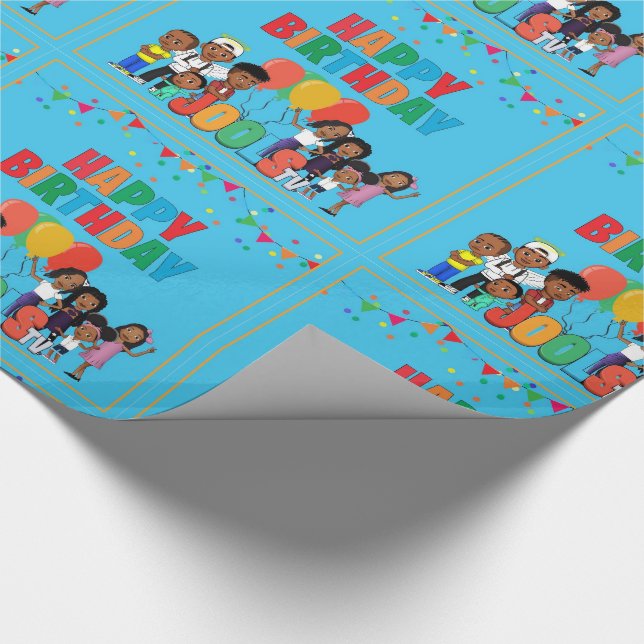 JOOLS TV ®️ Blue Wrapping Papper Presentpapper (Hörn)