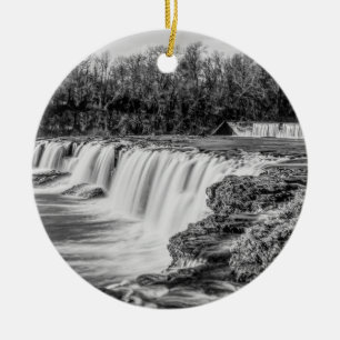 Joplin Grand Falls Overview Gråskala för ornament