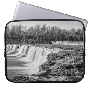Joplin Grand Falls Overview Gråskala Laptop Fodral