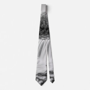 Joplin Grand Falls Overview Grayscale Neck Tie Slips
