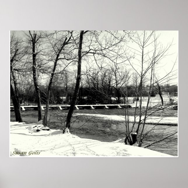 Joplin Missouri Shoal Bäck Bridge Poster (Framsidan)