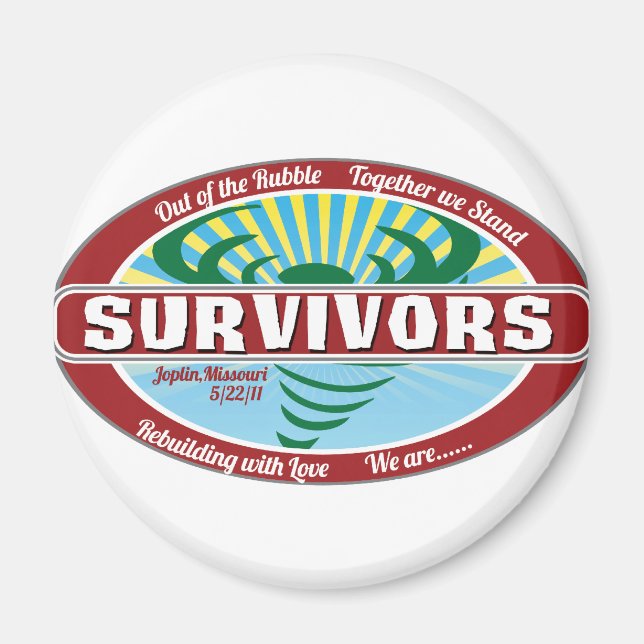 Joplin Survivor Magnet (Framsidan)