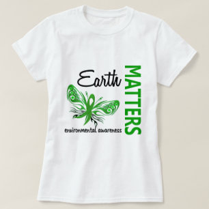 Jord betyder fjärilsmiljömedvetande t-shirt