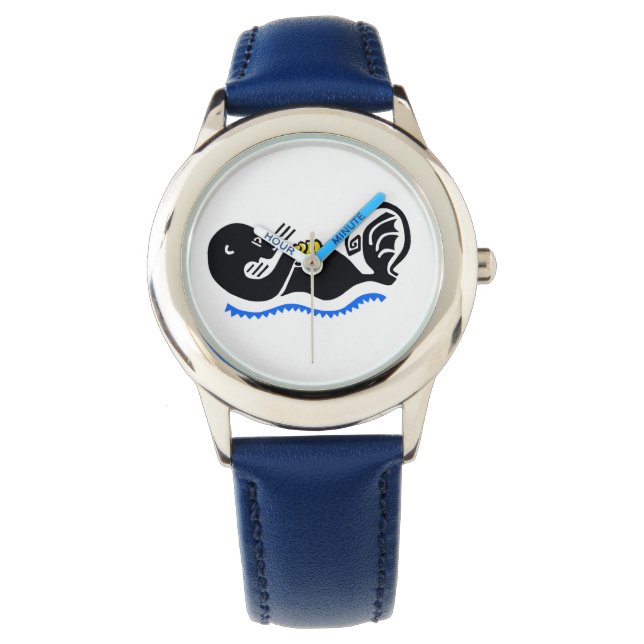 Jord - Cute Sea Otter - Natur - Kids watch Armbandsur (Framsida)