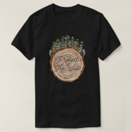 Jord-dagsofferten Wood Disk Gräs Träd Environment T Shirt