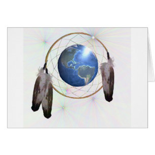 Jord Dreamcatcher Hälsningskort