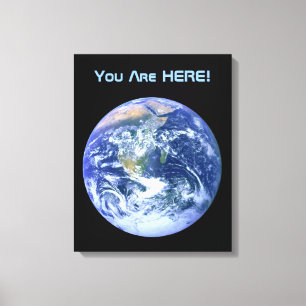 Jord - du är här! canvastryck