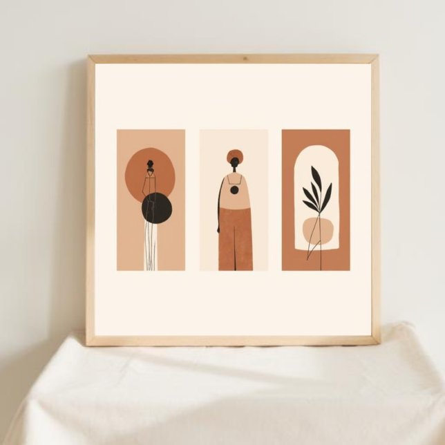Jord & Form – Minimalistisk botanisk konst IV Poster (Skapare uppladdad)