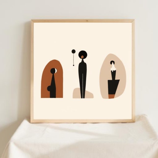 Jord & Form – Minimalistisk Botanisk Konst Poster (Skapare uppladdad)