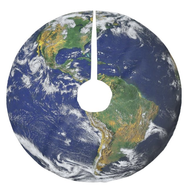 JORD FRÅN för polyesterträd för UTRYMME den Julgransmatta Borstad Polyester (Framsidan)