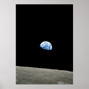 jord från måneutrymmeuniversum poster