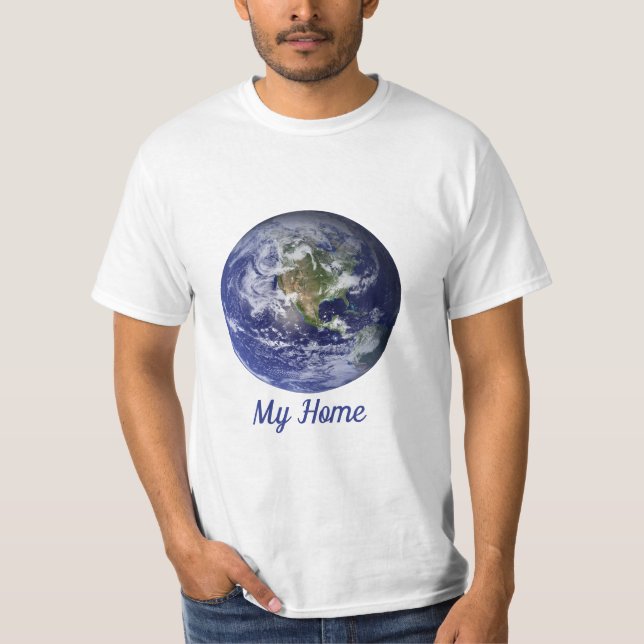 Jord från rymden, blå marmor från NASA T Shirt (Framsida)