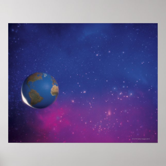 Jord från rymden poster (Framsidan)