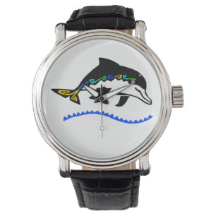 Jord - Grafik DOLPHIN - Djurälskare - Armbandsur
