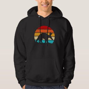 Jord gris siluett djur hoodie
