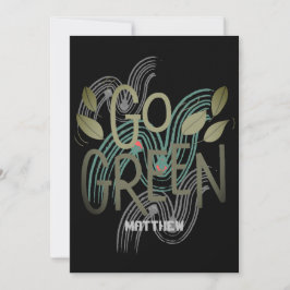 Jord, grönt, konstgjord elegant kort