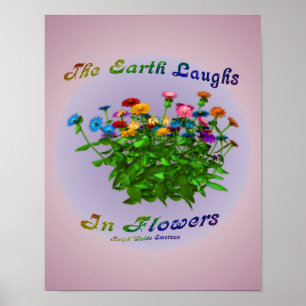 Jord i blomsterinspirationsoffert poster