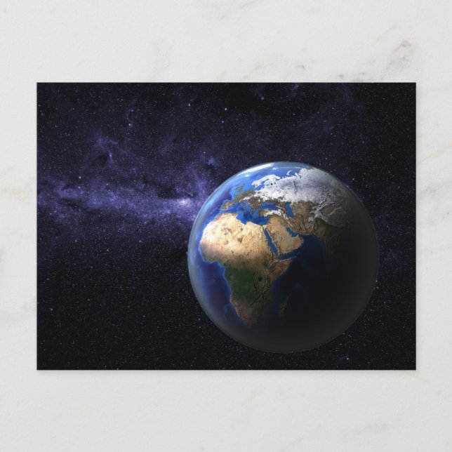 Jord i rymden vykort (Framsida)