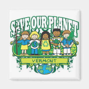 Jord lurar Vermont Magnet