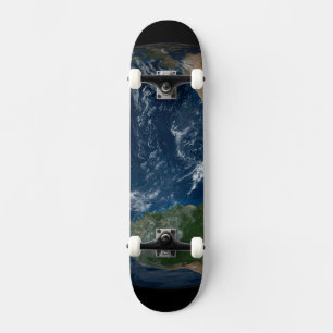 Jord med moln och havsis mini skateboard bräda 18,5 cm