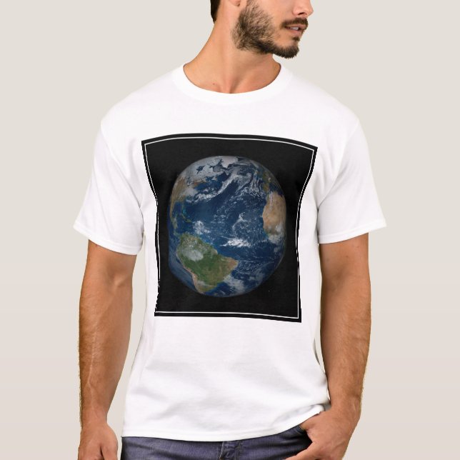 Jord med moln och havsis t shirt (Framsida)