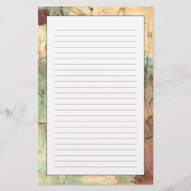 Jord med toning med krackad Yta Brevpapper (Framsida)