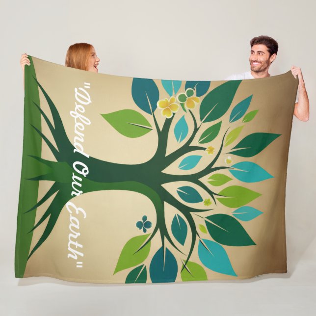 "Jord- och elkraft" Fleecefilt (På plats)