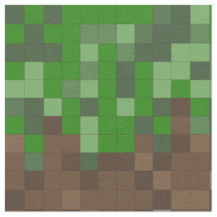 Jord- och Grass Pixel Art-spelmask Tyg