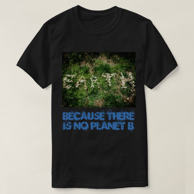 Jord och klimatförändring tee shirt (Design framsida)