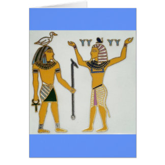 Jord och Luft Geb och Shu-Egypten Hälsningskort