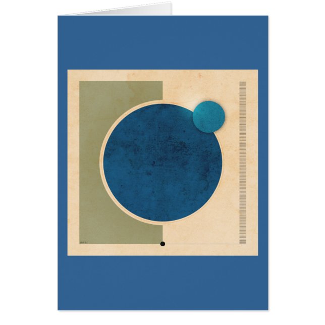 Jord- och Måne-grafik Hälsningskort (Framsidan)