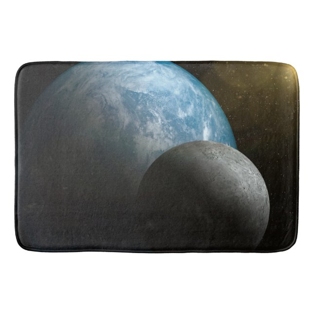 Jord- och måneBathmat Badrumsmatta (Framsidan)